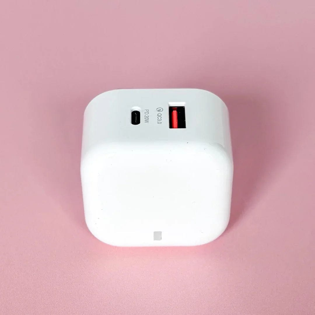 MagChrge UK Adapter Dual Port USB A and C Plug