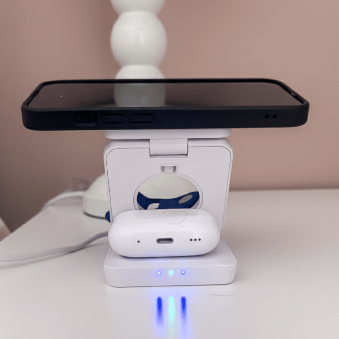 MagChrge White 3-in-1 Premium Wireless Charger