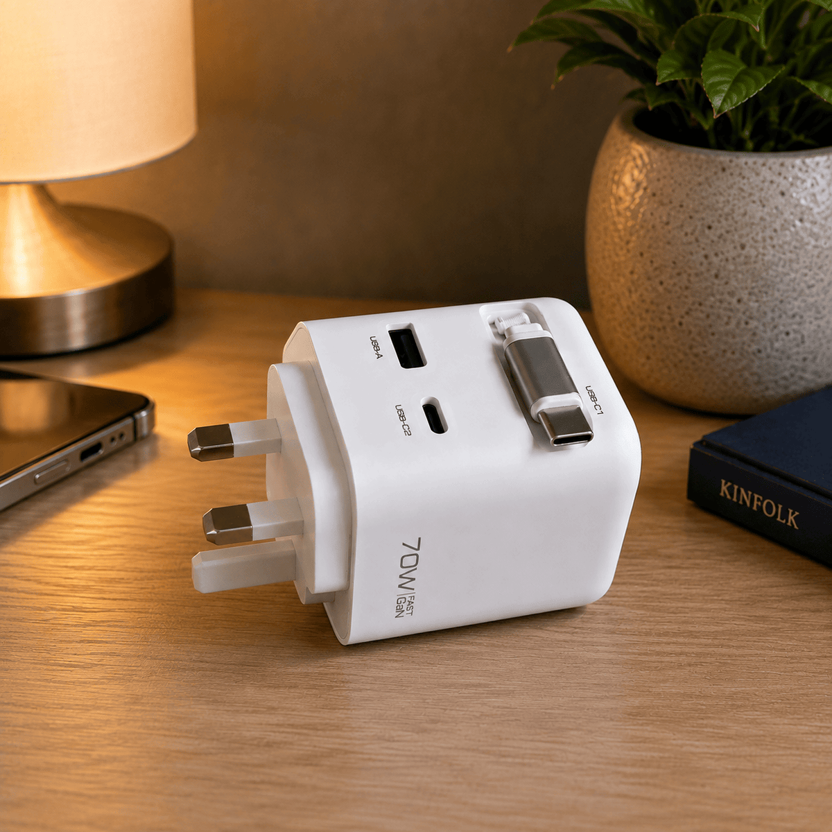 MagChrge White 70W Premium Smart Charger