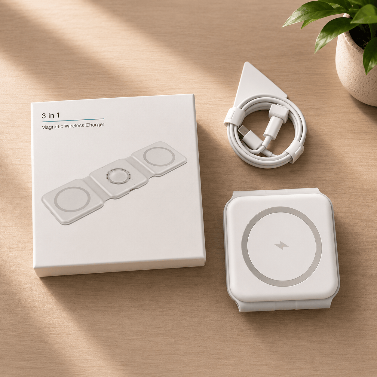 MagChrge 3-in-1 Portable Wireless Charger