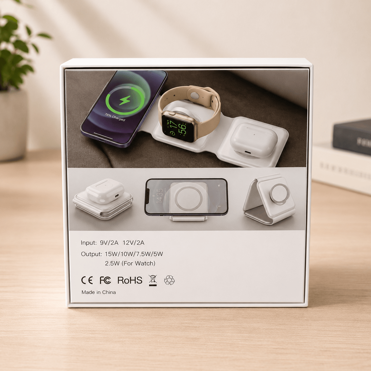 MagChrge 3-in-1 Portable Wireless Charger
