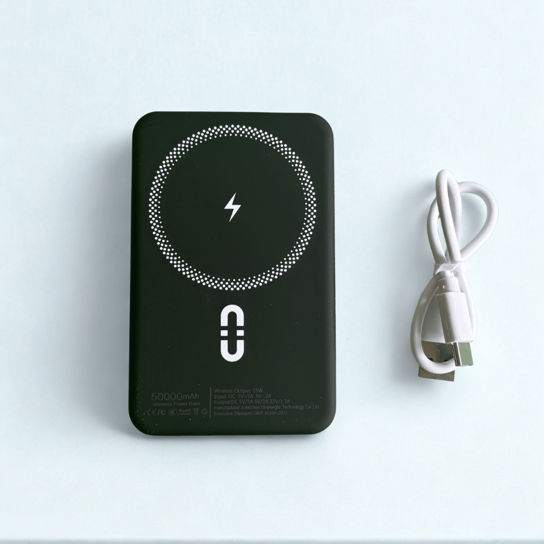 MagChrge Black 50000mAh Wireless Fast-Charging Power Bank
